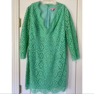 Lilly Pulitzer Green Lace Dress